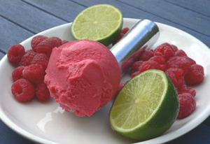 Raspberry Lime Sorbet